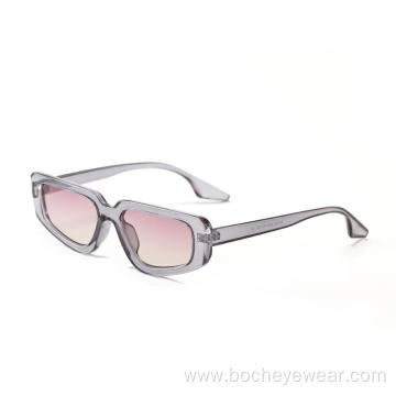 95152 Fashion Trendy Vendor Women Clear Small Cat Eye Frames Shades Sunglasses